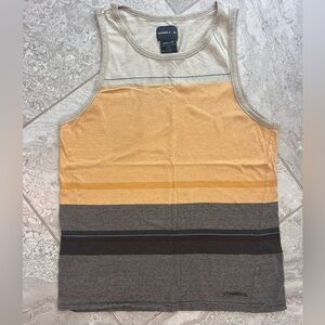 O’Neill Striped Muscle Tank, size Large